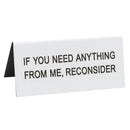 Say What Schreibtischschild klein