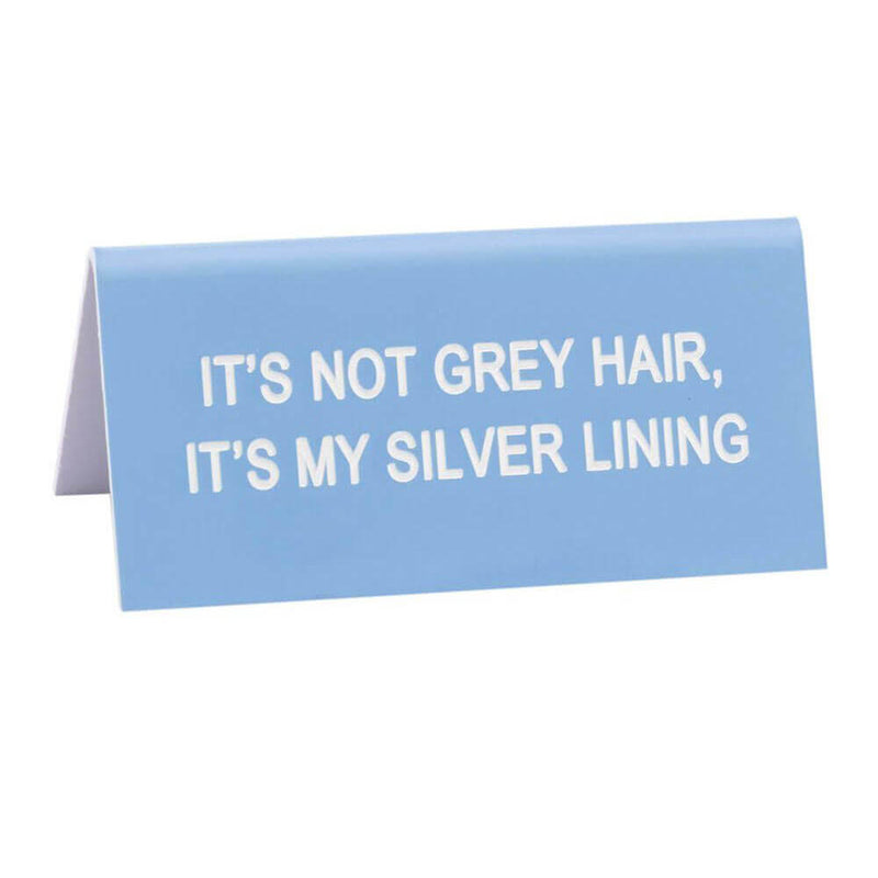 Say What Schreibtischschild klein