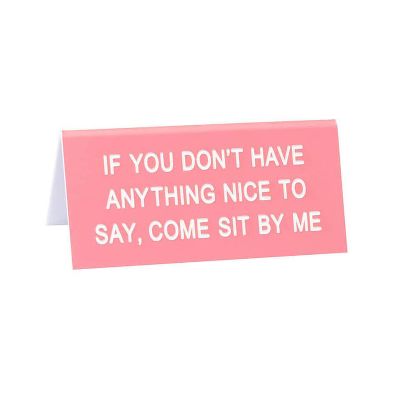 Say What Schreibtischschild klein