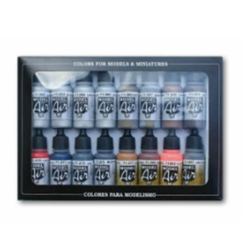 Modell Air Paint Set mit 16 Farben