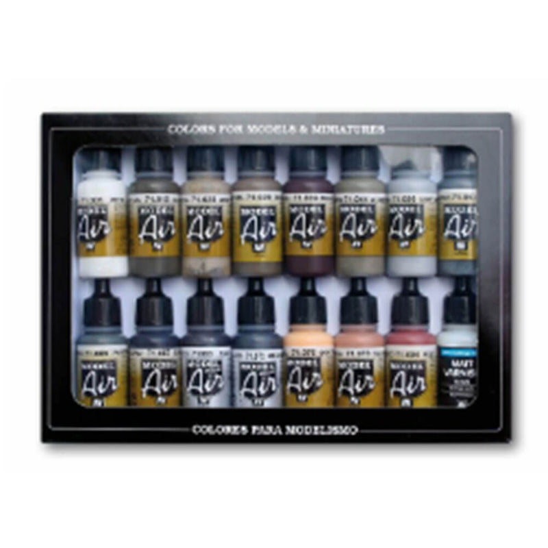 Modell Air Paint Set mit 16 Farben