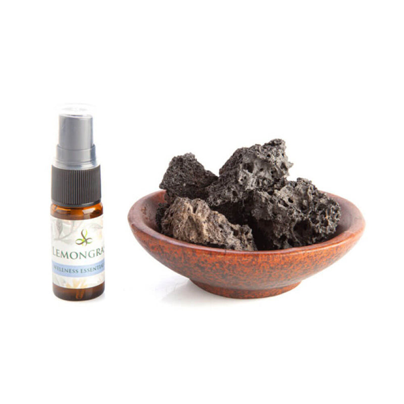 Vulkaanisen huoneen hajotin Terracotta -kulhoon