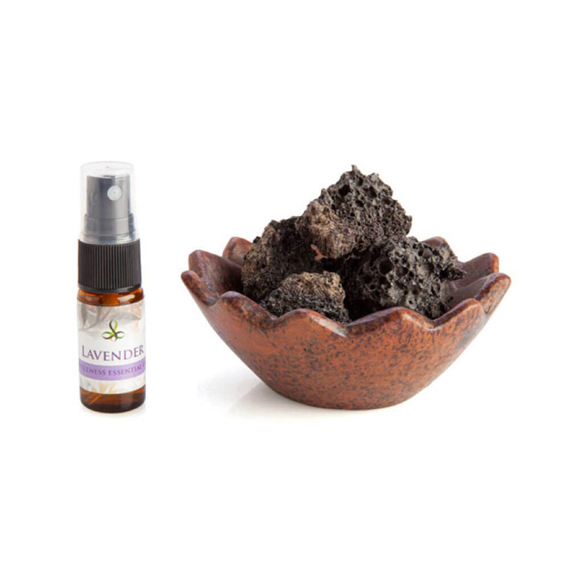 Vulkaanisen huoneen hajotin Terracotta -kulhoon