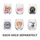 Contemporary Stemless Wine Glass