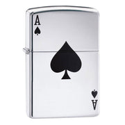 Zippo Lucky Ace High Polished Chrome Lighter