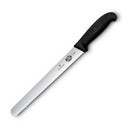 Serrated Slicing Knife w/ Fribrox Handle (Black)