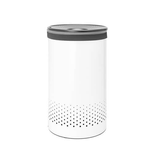 Brabantia Laundry Bin (White/Grey Lid)