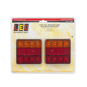 LED AutoLamps -perävaunun LED -kevyt yhdistelmäjoukko (100x100mm)