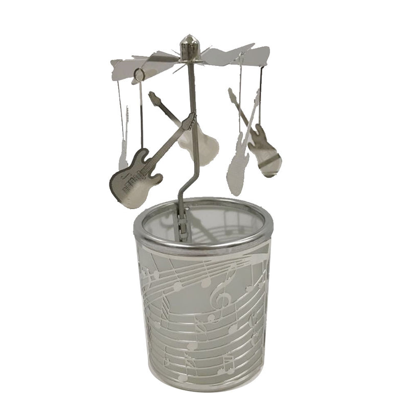 Kynttilän karusellimainen pidike kiertoterillä