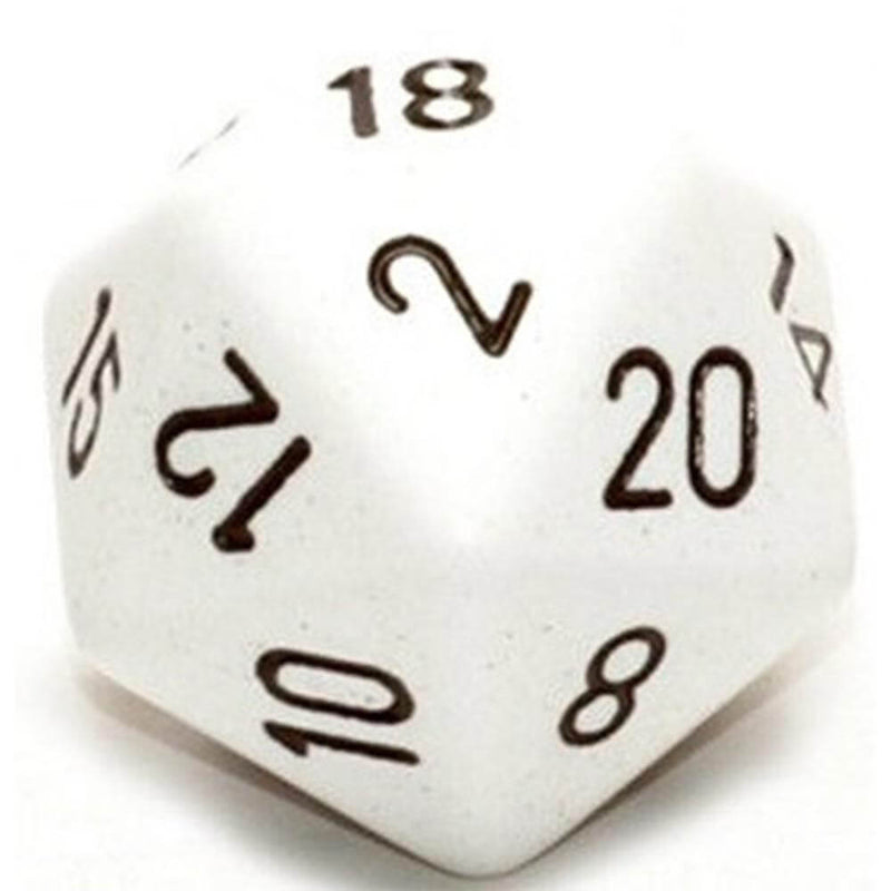 D20 -noppaa läpinäkymätön (34 mm)