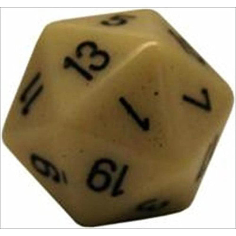 D20 -noppaa läpinäkymätön (34 mm)