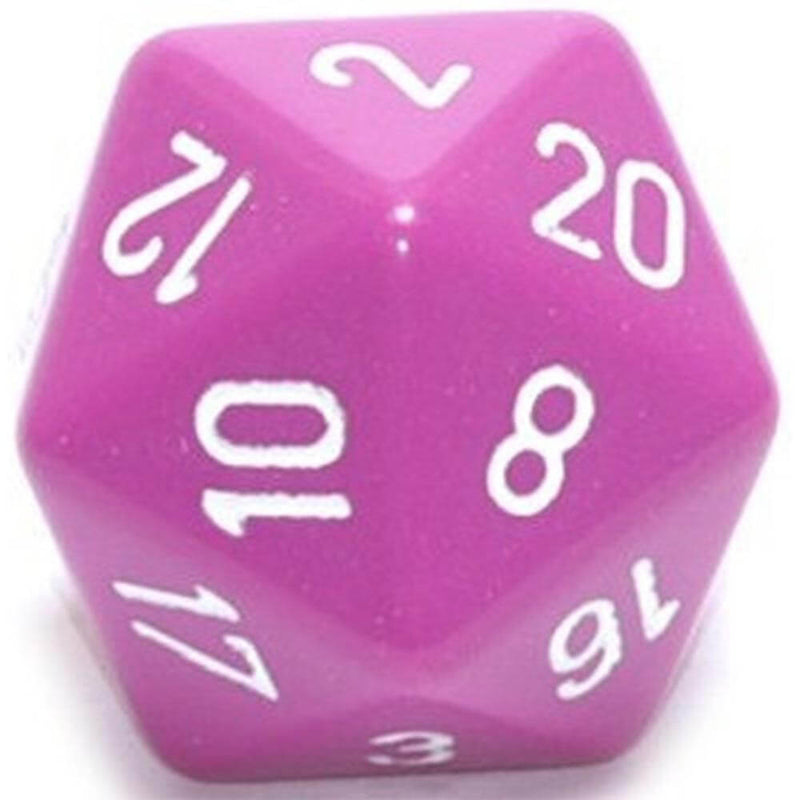 D20 -noppaa läpinäkymätön (34 mm)