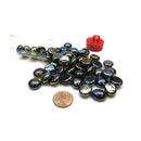 Gaming Stones Black Opal Iridized Glass Stones 5 1/2" Tube