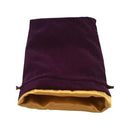 MDG Große Würfeltasche aus Samt (mit Goldsatin-Futter)