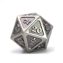 D20 Die Hard Dice Metal Mythica Battleworn (Einzel)