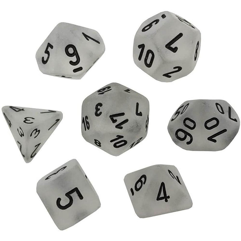D7 Die Set Würfel Frosted Poly (7 Würfel)