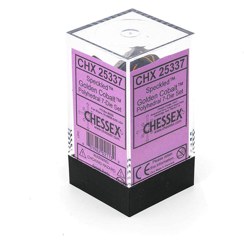 D7 Die Set Würfel gesprenkelt Poly (7 Würfel)