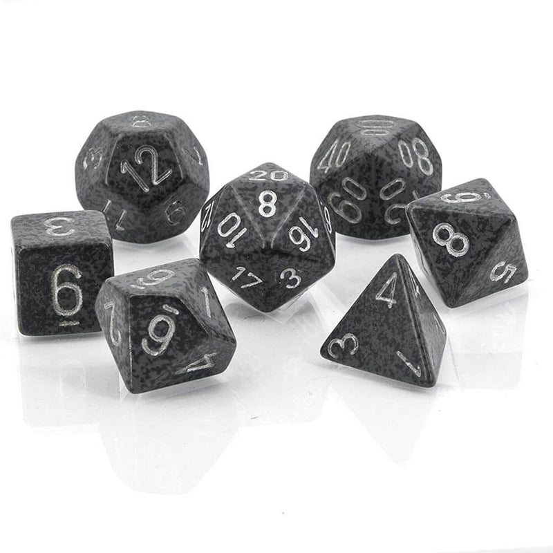D7 Die Set Würfel gesprenkelt Poly (7 Würfel)