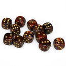 D6 DICE SCARAB 16 mm (12 noppaa)
