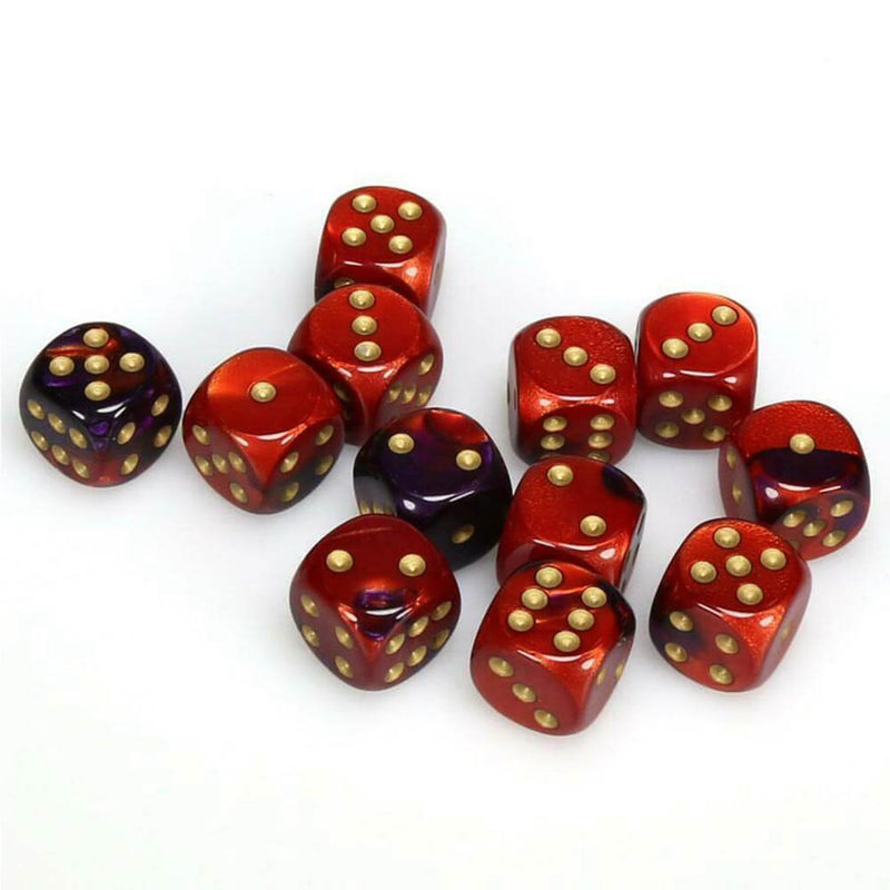D6 Dice Gemini 16 mm (12 noppaa)