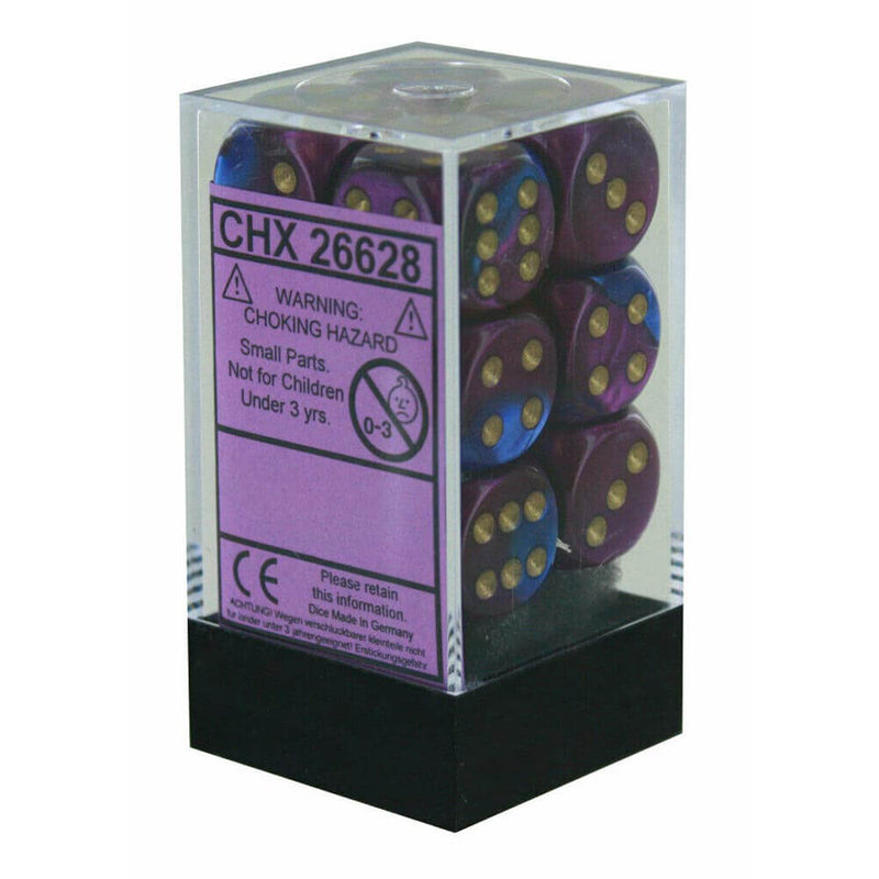 D6 Dice Gemini 16 mm (12 noppaa)