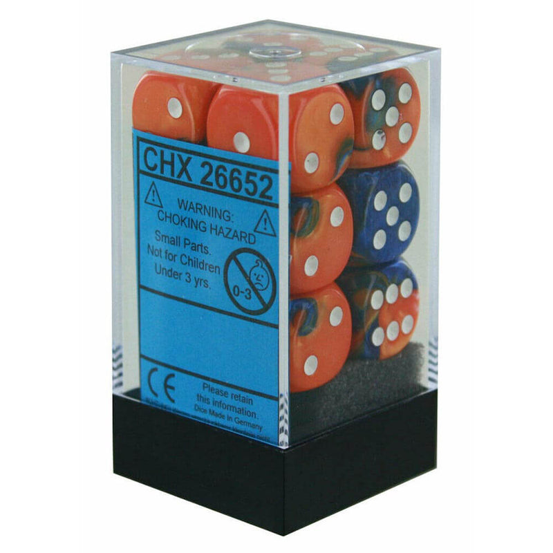 D6 Dice Gemini 16 mm (12 noppaa)