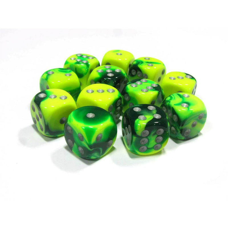 D6 Dice Gemini 16 mm (12 noppaa)
