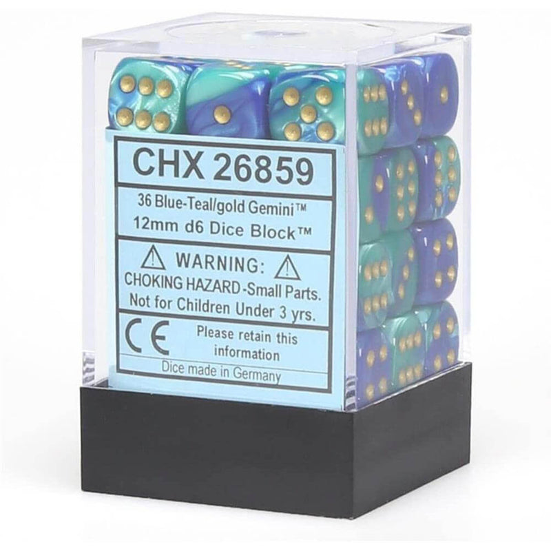 W6 Würfel Zwillinge 12mm (36 Würfel)