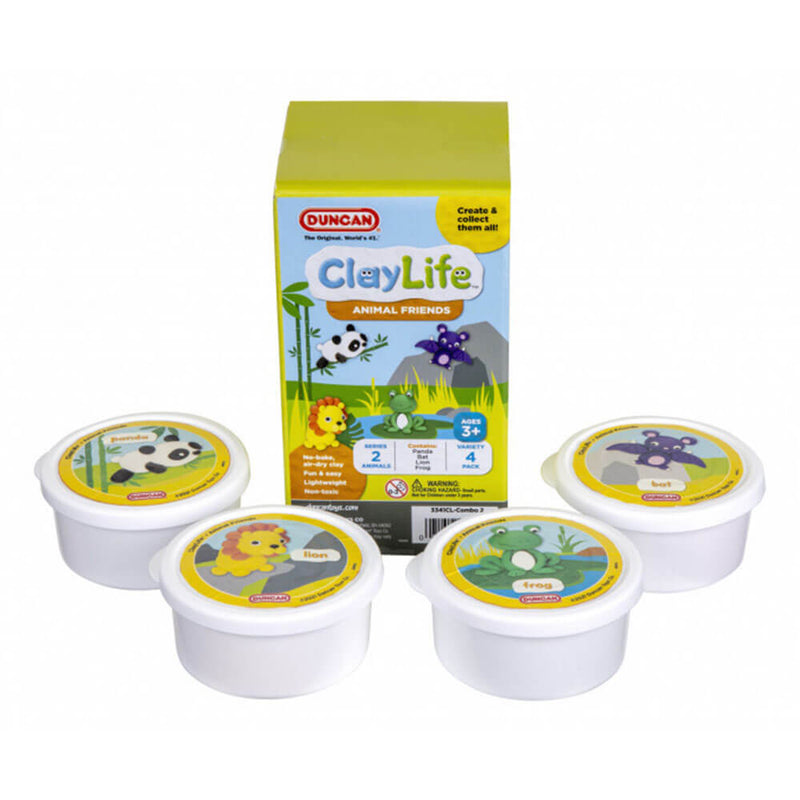 Duncan ClayLife Animal Friends 4er-Pack Combo