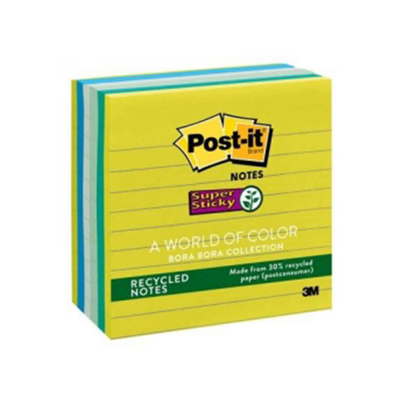 Post-it-vuorattu super tahmeat huomautukset 6pk