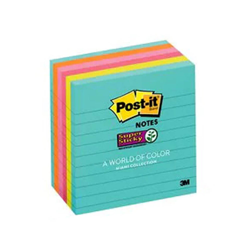 Post-it-vuorattu super tahmeat huomautukset 6pk