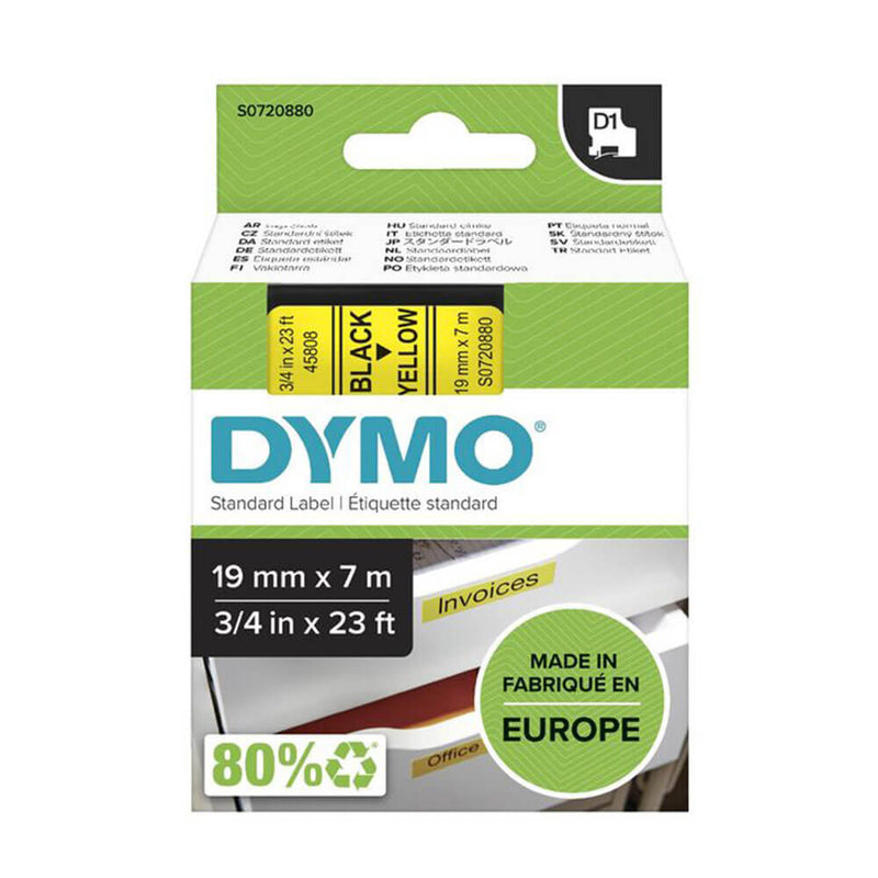 Dymo D1 -nauhetta 19 mmx7m