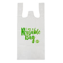 Capri uudelleenkäytettävät singlettipussit 36 ​​mikron 100pk (valkoinen)