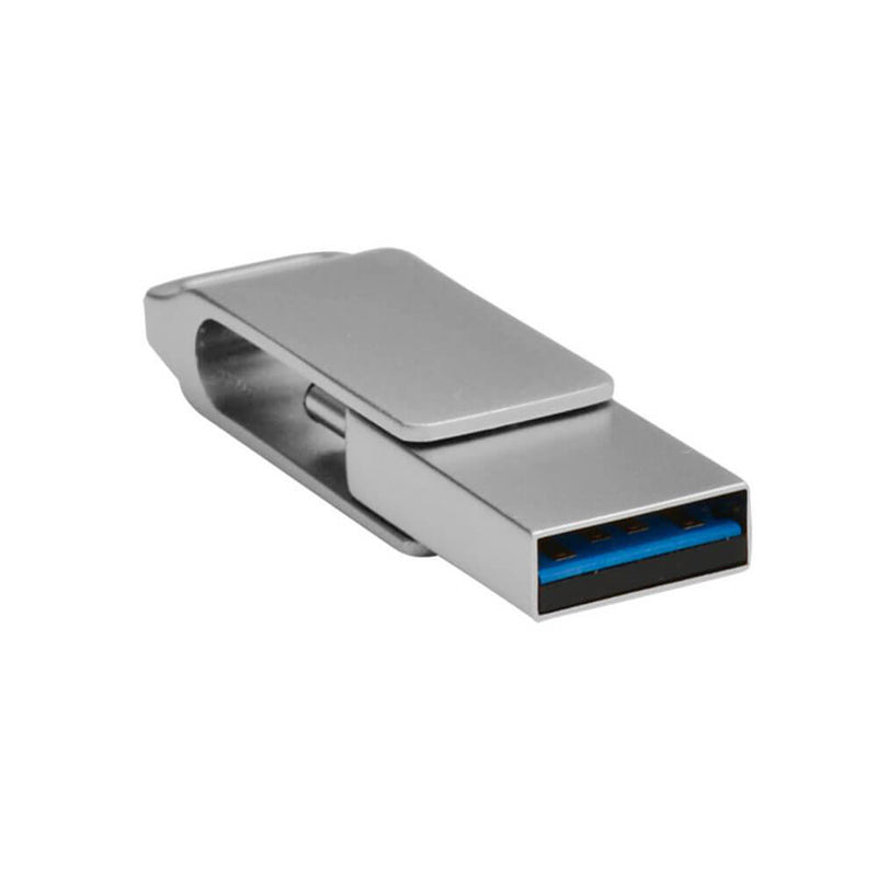 Shintaro USB-C ja USB-A Pocket -levy (hopea)