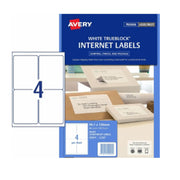 Avery TrueBlock Internet -merkinnät 10pk valkoinen