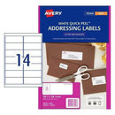 Avery Inkjet -osoitteen etiketti (25PK)