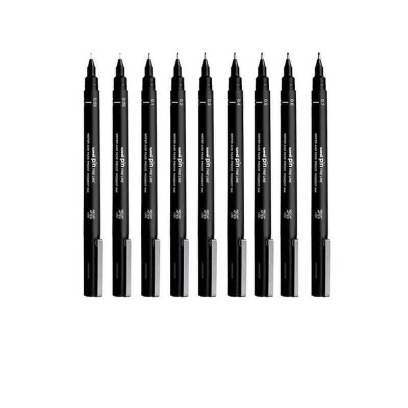 Uni-ball Pin Fineliner Stift (12 Stück)