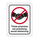 Durus Social Distancing Wall Sign 225x300mm