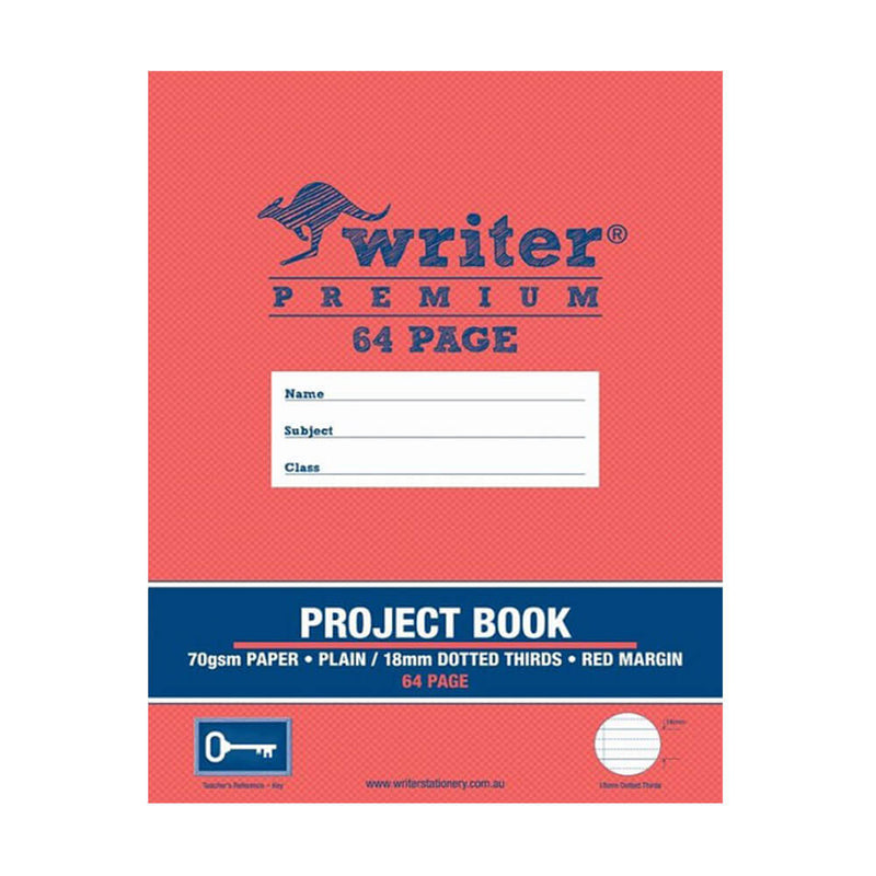 Writer Premium Plain & Proted Project Book (64 sivua)