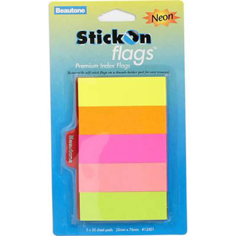 Beautone Stick liput 250 arkkia (valikoima neon)