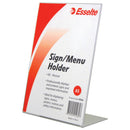 Deflecto Lutted Portrait Single Sign Holder