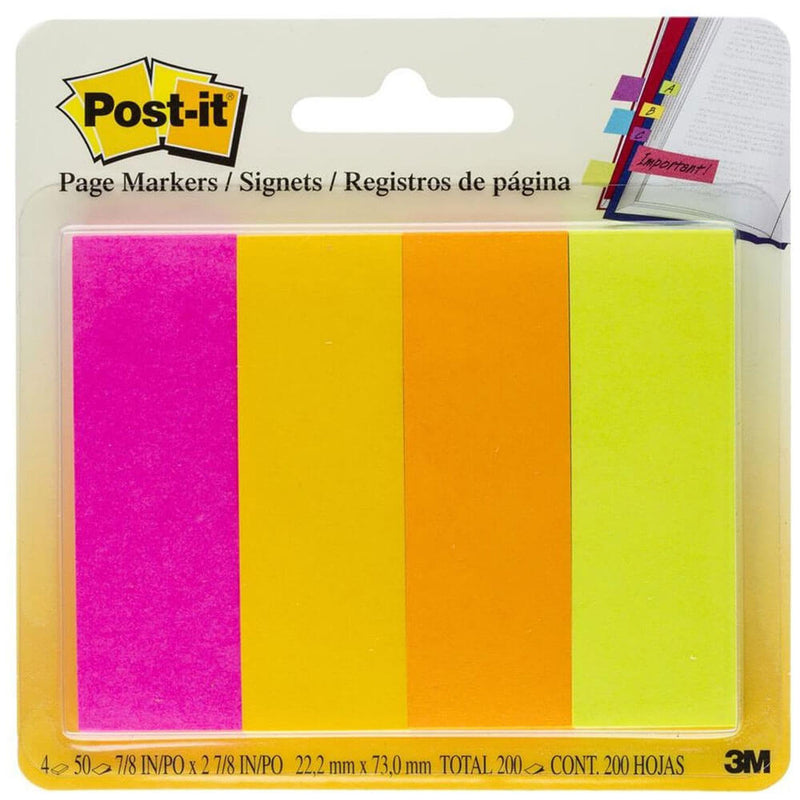 Post-it Page Markers 200 Blatt 22x73mm (4 Farben)