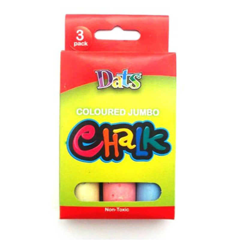 DATS icke-toxisk jumbo krita (3PK)
