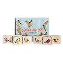 Ympäristöystävälliset tarrat puiset dominot